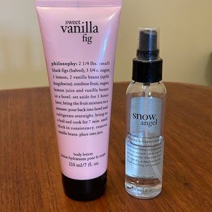 Philosophy body lotion and body spritz